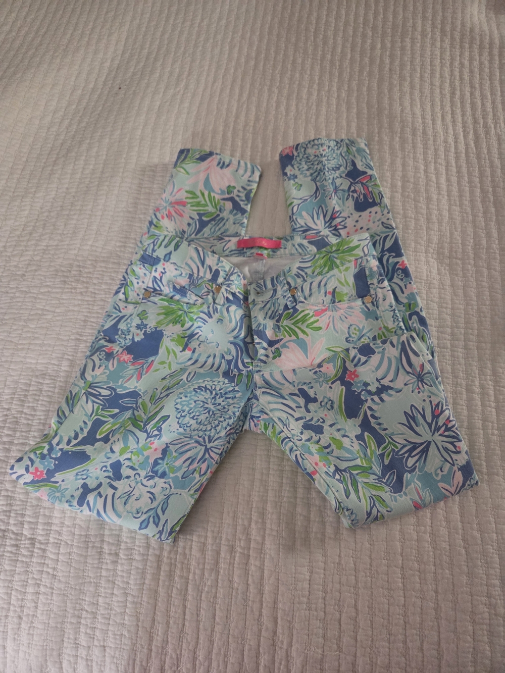 Lilly Pulitzer Multicolor Floral Skinny Pants